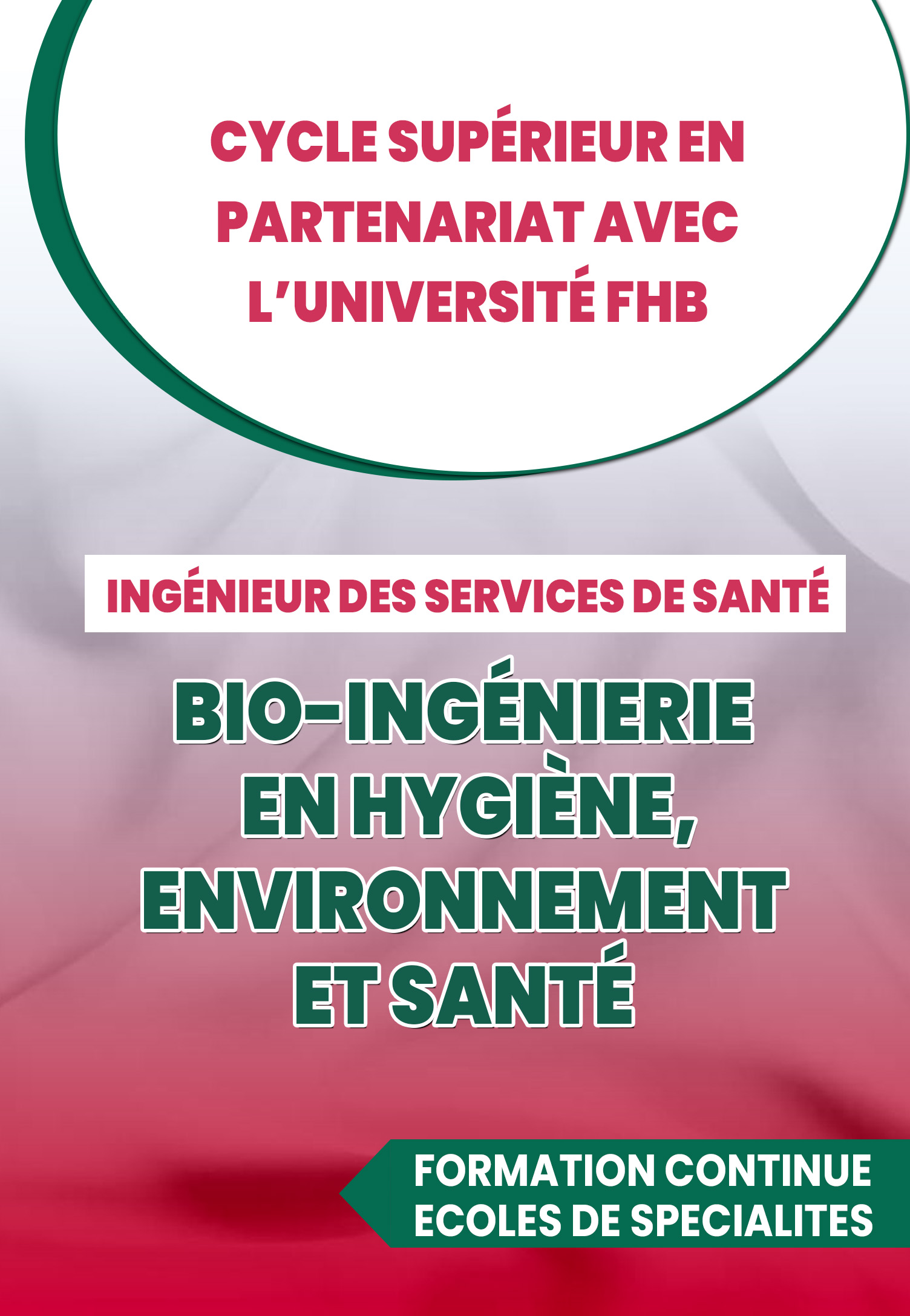 Parcours 5 : Bio-ingénierie en hygiène, Environnement et Santé (BIO-IHES)